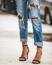 Boho Chic Ripped Jeans