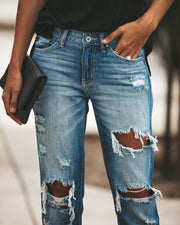 Boho Chic Ripped Jeans